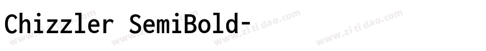 Chizzler SemiBold字体转换